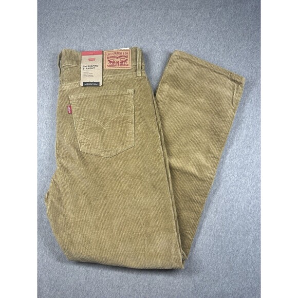Levi's 314 Jeans Womens 32X30 Shaping Straight Corduroy Stretch Irregul…‎ - Picture 1 of 8